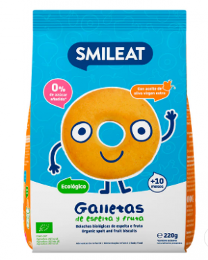 SMILEAT GALLETAS DE ESPELTA Y FRUTA 220G
