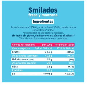 SMILEAT SMILADO FRESA Y MANZANA - Imagen 2