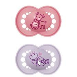 MAM Original chupete, 6+ meses, conjunto de 2