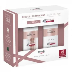 Pack Eucerin Antimachas dual serum y crema de dias
