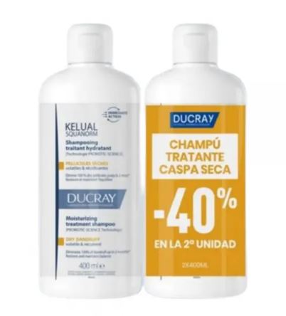 DUCRAY SQUANORM CASPA SECA 2X400ML
