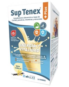 BATIDOS PROTEINA SUP TENEX VAINILLA 15 SOBRES